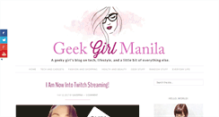 Desktop Screenshot of geekgirlmanila.com