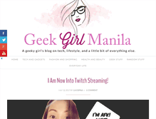 Tablet Screenshot of geekgirlmanila.com